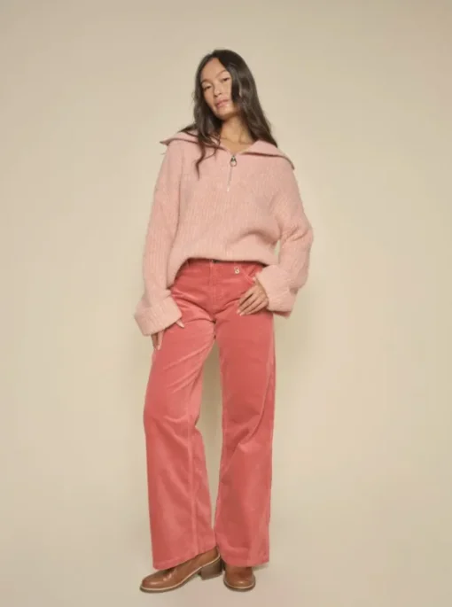 Mos Mosh - Dara Corduroy Pant long, garnet