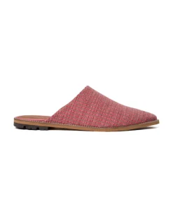 Mos Mosh - Doha Raffia Flat pistokkaat, camellia rose