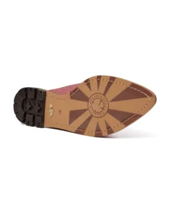 Mos Mosh - Doha Raffia Flat pistokkaat, camellia rose