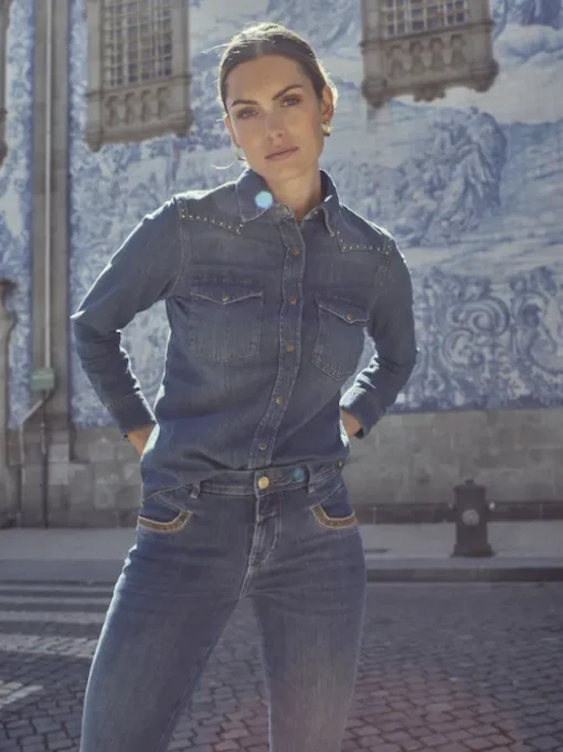 Mos Mosh - Naomi Nion Jeans, blue regular