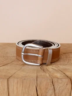 Mos Mosh - Stitch nahkavyö, cinnamon swirl
