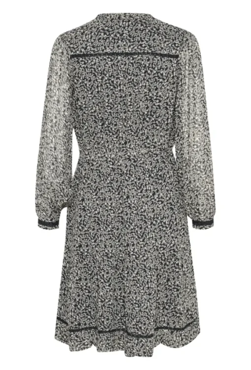 Munya mekko, dark navy micro flower
