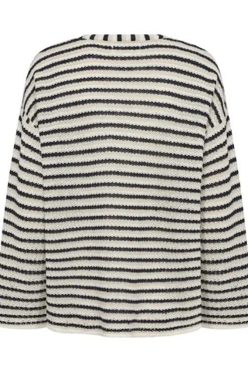 Nahni neulepusero, navy natural stripe