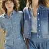 Nannie farkkutakki, medium blue denim