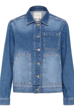 Nannie farkkutakki, medium blue denim