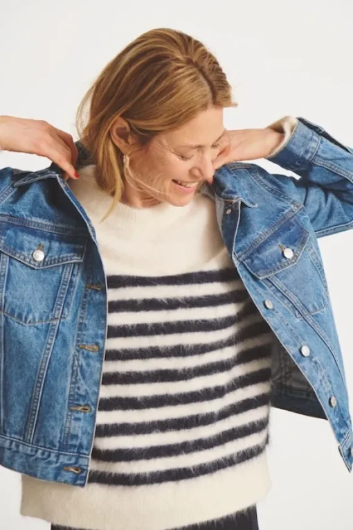 Nichole farkkutakki, medium blue denim