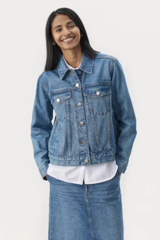 Nichole farkkutakki, medium blue denim