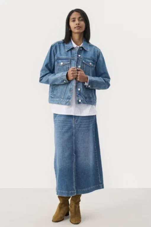 Nichole farkkutakki, medium blue denim