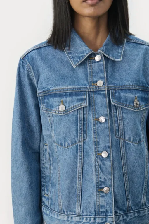 Nichole farkkutakki, medium blue denim
