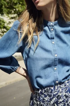 Nicolie paita, medium blue denim