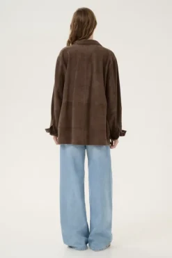 Olly Suede mokkatakki, delicioso