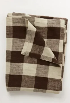 Olsson & Jensen - Johanna pöytäliina 150x300, brown/natural