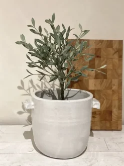 Olsson & Jensen - Keraaminen ruukku 22cm, valkoinen