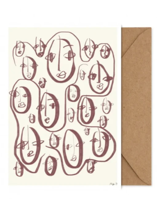Paper Collective - Random Faces kortti/A5 taulu