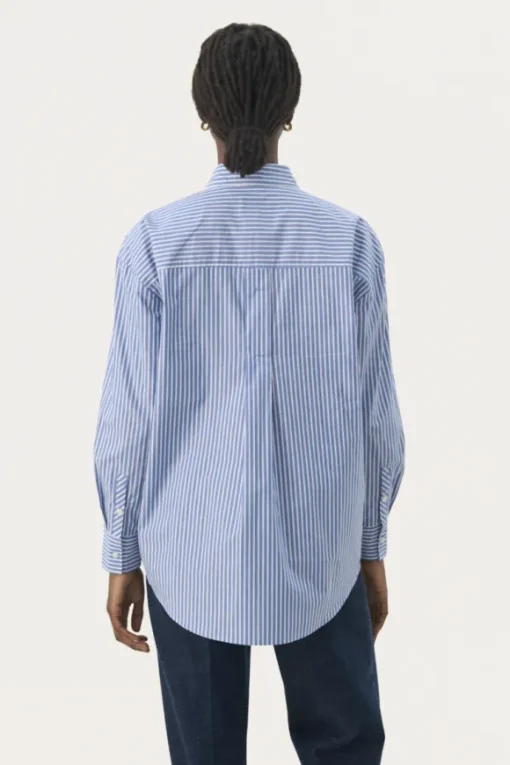 Parinaz paita, amparo blue stripe