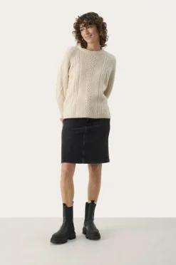 Part Two - Leja farkkuhame, washed black denim