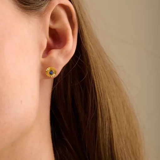 Pernille Corydon - Autumn Sky Earsticks 8mm, hopea