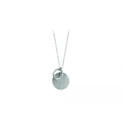 Pernille Corydon - Coin & Circle kaulakoru, hopea