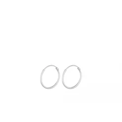 Pernille Corydon - Micro Plain Hoops, hopea 15mm