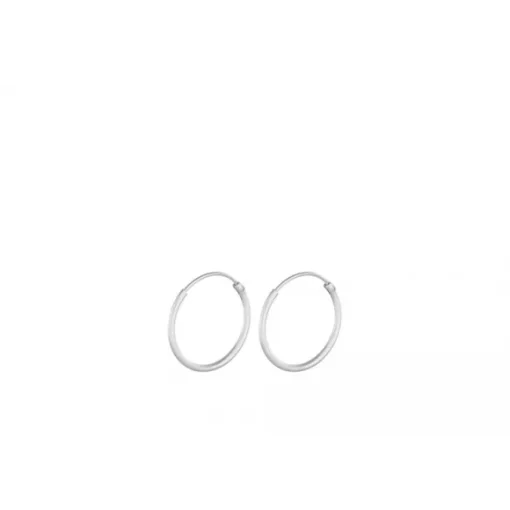 Pernille Corydon - Micro Plain Hoops, hopea 15mm