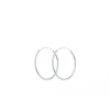 Pernille Corydon - Plain hoops korvakorut 30mm, hopea