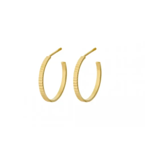 Pernille Corydon - Sea Reflection hoops, kulta