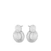 Pernille Corydon - Small Starlight Earrings 20mm, hopea