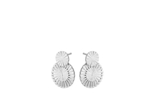 Pernille Corydon - Small Starlight Earrings 20mm, hopea