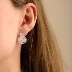 Pernille Corydon - Small Starlight Earrings 20mm, hopea