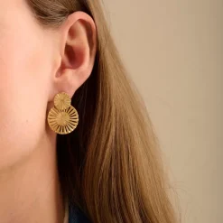 Pernille Corydon - Starlight Earrings 30mm, hopea