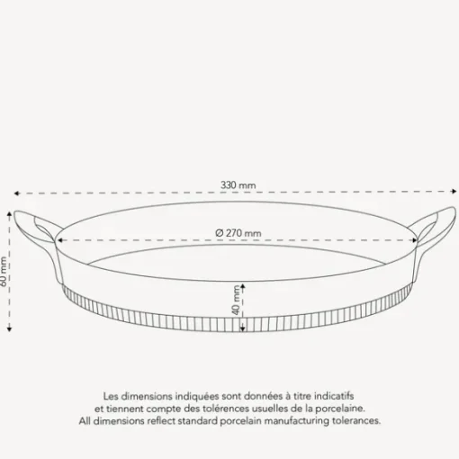 Pillivuyt - Toulouse Dish pyöreä vuoka 27cm