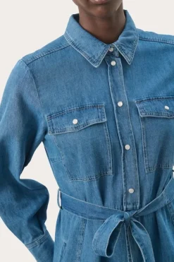 Polenka mekko, medium blue denim
