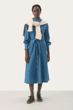Polenka mekko, medium blue denim