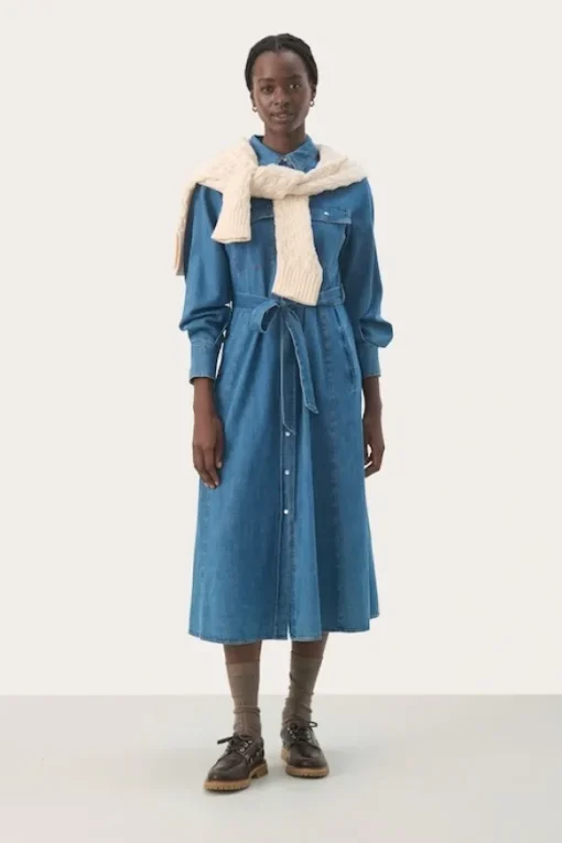 Polenka mekko, medium blue denim