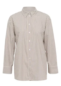 Savanna paitapusero, neutral twin stripe