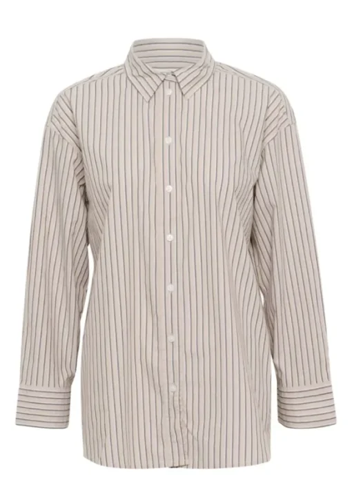 Savanna paitapusero, neutral twin stripe