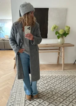Sera villakangastakki, grey melange