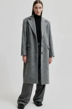 Sera villakangastakki, grey melange
