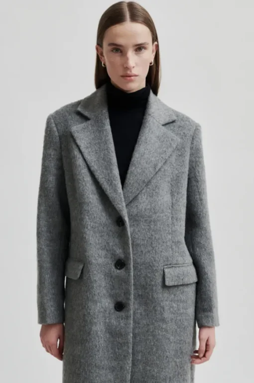Sera villakangastakki, grey melange