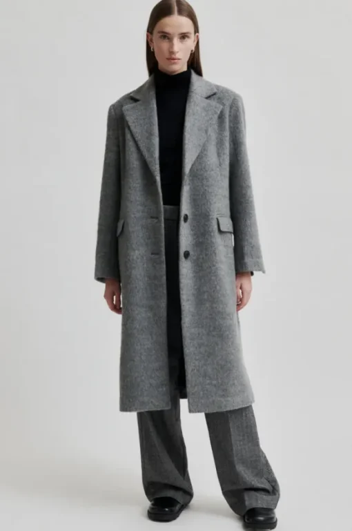 Sera villakangastakki, grey melange