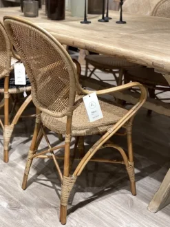 Sika-Design – Rossini rottinkituoli käsinojilla, antique
