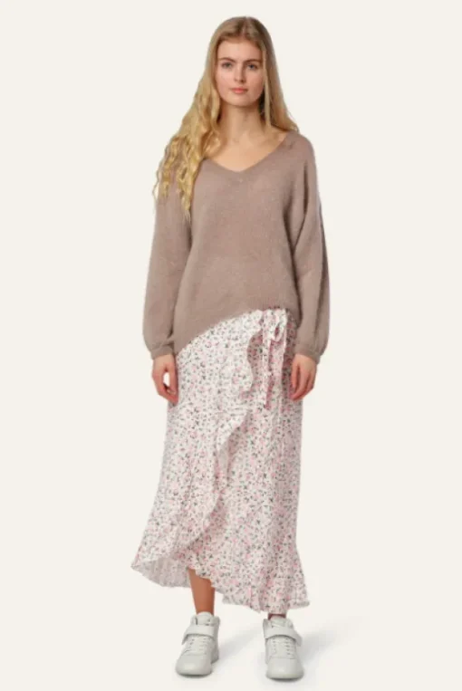 Silja mohairneule, beige