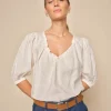 Taissa pellavapaita, white