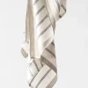 Tell Me More - Keittiöpyyhe Maya pellavaa, navy stripe
