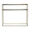 Tine K Home - metallinen konsolipöytä 35x100, honeygold
