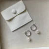 Venice Pearl Hoop korvakorut, hopea