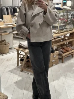 Walance lyhyt villakangastakki, beige melange