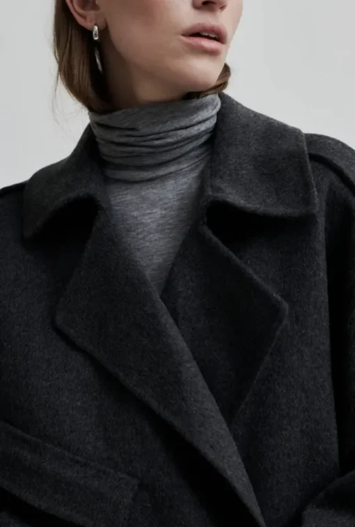Walance lyhyt villakangastakki, dark grey melange
