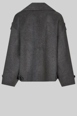 Walance lyhyt villakangastakki, dark grey melange