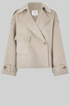 Walance lyhyt villakangastakki, beige melange
